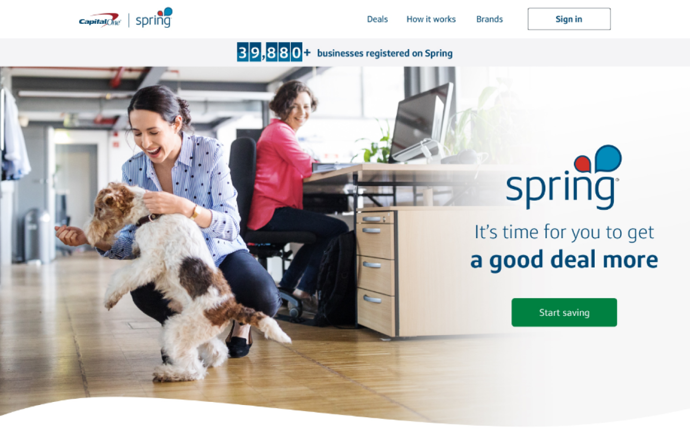 Poor performing homepage